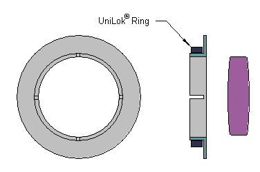 memory metal ring clamps mounting fixture onto lens